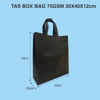 tas spunbond goodie bag box bag 35x40x12cm 75gsm box bag extra large tas spunbond furing
