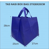 tas box bag automatic tas spunbond tote bag mirip mcd 28x30x25cm