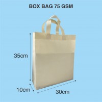 Goodie Bag Spunbond Press Handle Box Bag 30x35x10cm 75gsm Tas Press Box dengan Tali